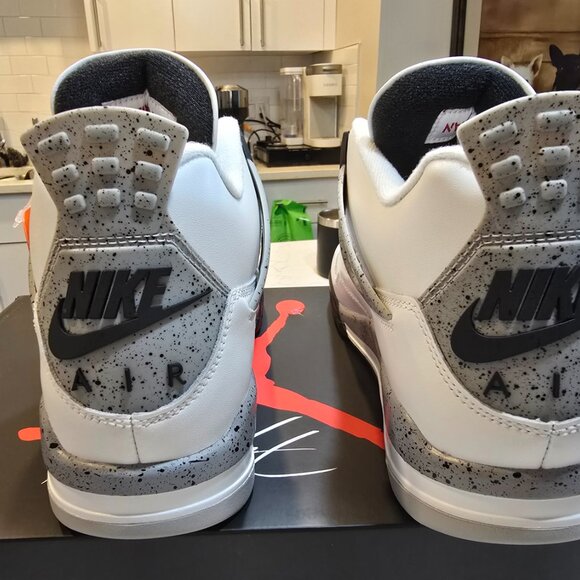 Nike Air Jordan 4 Retro OG White Cement 2025 FV5029-100 Men’s Size 10 Brand New - Picture 6 of 13